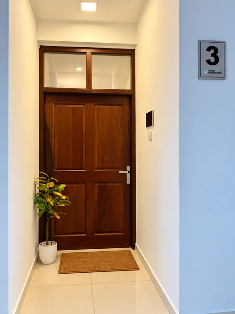 Apartment entrance and hallway